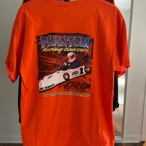 Vintage phantom racing chassis go kart racing tshirt